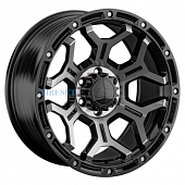 LS FlowForming 9x20/6x139,7 ET30 D100,1 RC68 BKF (конус, Колпак+лого)