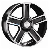 LS 8x18/6x114,3 ET30 D67,1 1296 BKF (конус, Колпак+лого)